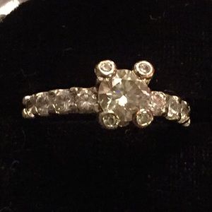 .75 ct moissanite ring